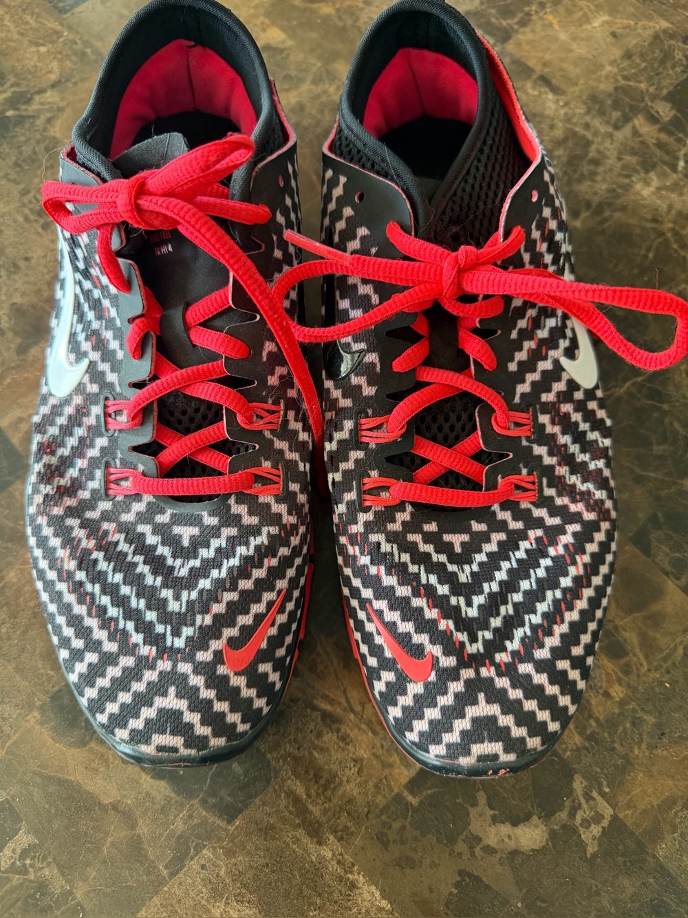 Nike Free 5.0 TR Fit 4 Print training shoes. Size 7.5 in EUC.